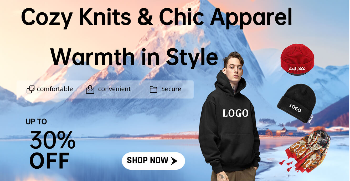 Customize Your Style: Personalized Hoodies, Knit Hats, and Scarves.