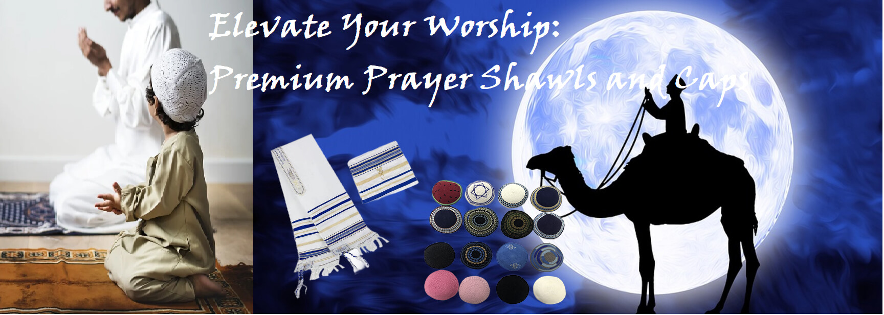 Devout Elegance: Personalized Prayer Shawls & Kippahs